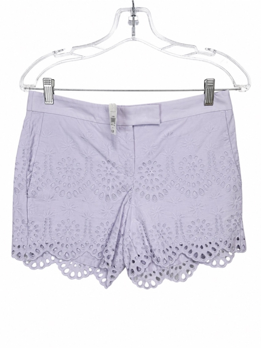 Ann Taylor Size 0 Lavender Eyelet Devin City Shorts NWT Cotton